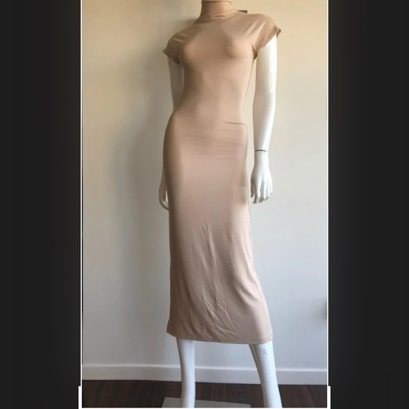 Women’s short sleeve turtleneck solid slim fit dress size:S - Picture 2 of 5